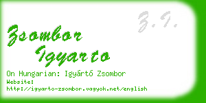 zsombor igyarto business card