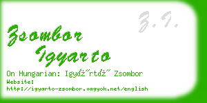 zsombor igyarto business card